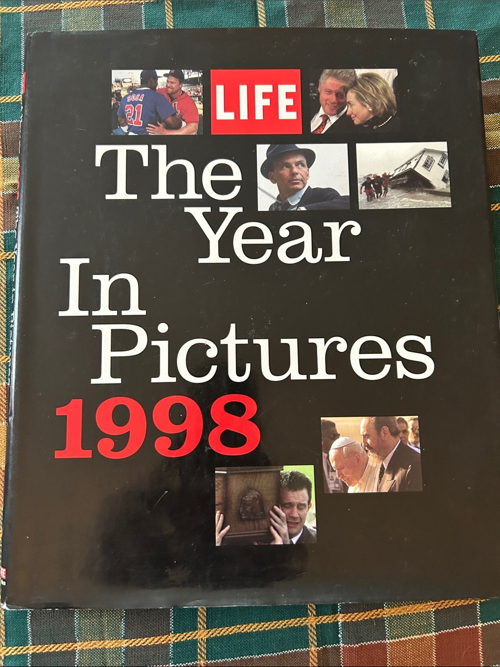 The Year in Pictures 1998 Hardcover Book - Black & Red